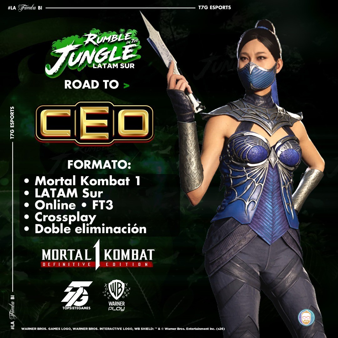 Rumble in the Jungle Sur: ¡Tu boleto a CEO 2026 jugando Mortal Kombat 1!