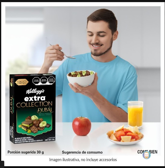 El nuevo cereal Kellogg's Extra Collection Dubai llega a México